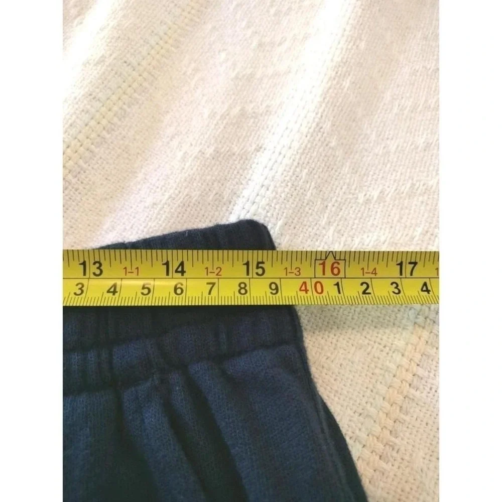 Polo Ralph Lauren‎ Shorts Mens S/Youth XL Navy Blue Terry Fleece Spellout Logo